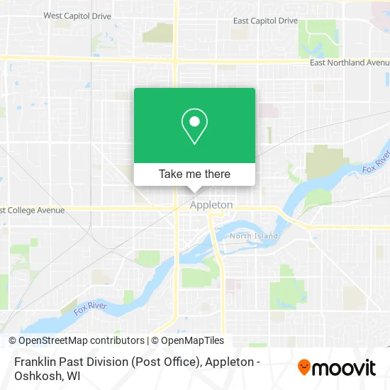 Franklin Past Division (Post Office) map