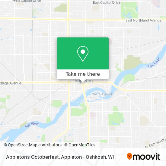 Appleton's Octoberfest map