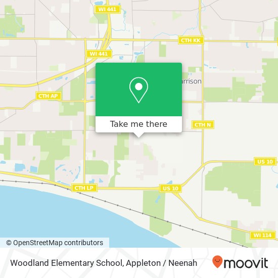 Woodland Elementary School map