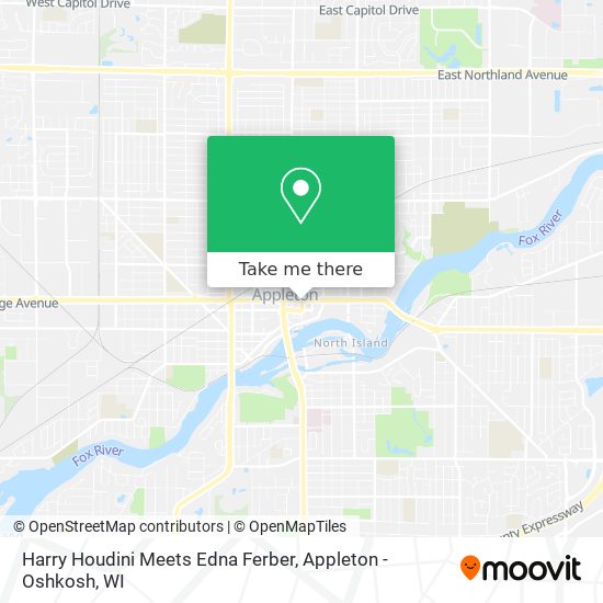 Harry Houdini Meets Edna Ferber map