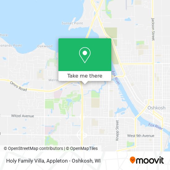 Holy Family Villa map