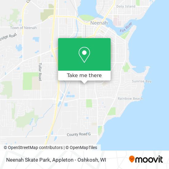 Neenah Skate Park map