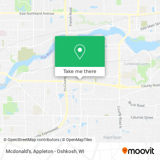 Mcdonald's map