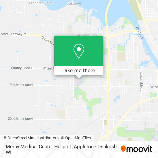 Mercy Medical Center Heliport map