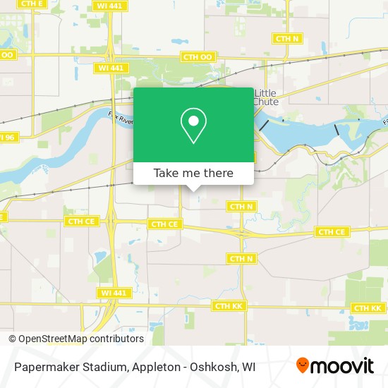 Papermaker Stadium map