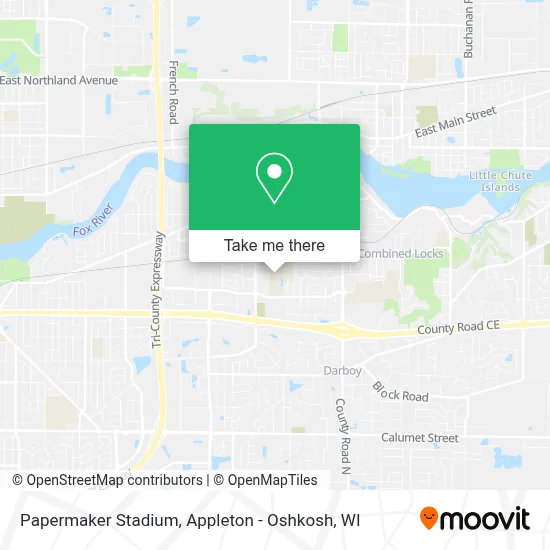 Papermaker Stadium map