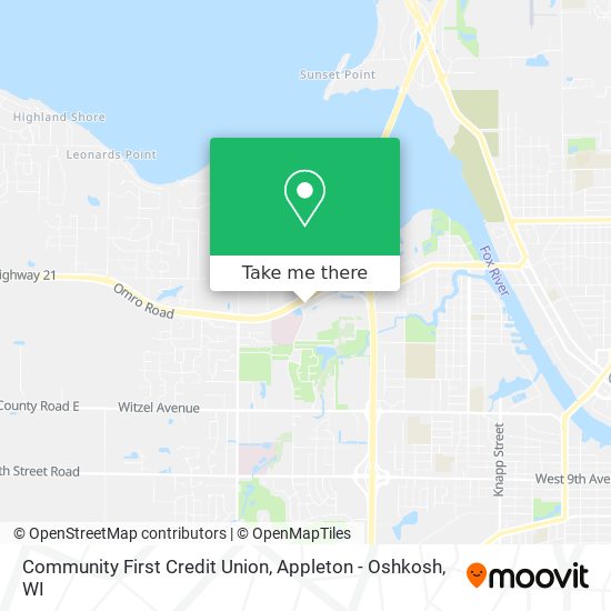 Mapa de Community First Credit Union