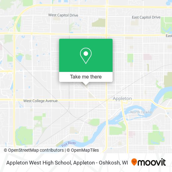 Mapa de Appleton West High School