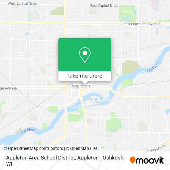 Appleton Area School District map