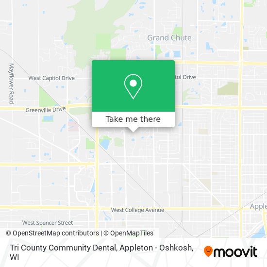 Tri County Community Dental map