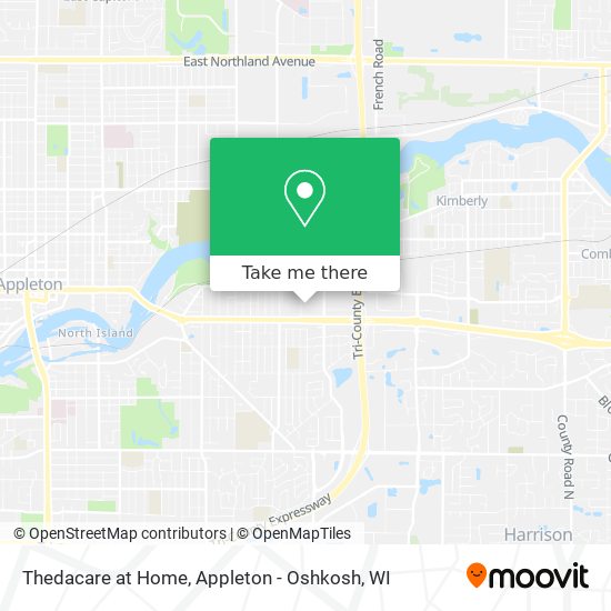 Thedacare at Home map