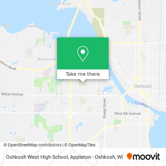 Mapa de Oshkosh West High School