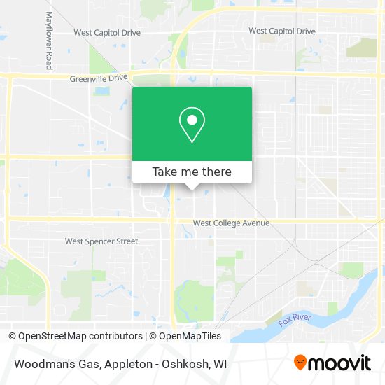 Woodman's Gas map