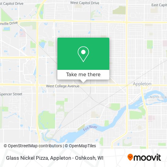 Glass Nickel Pizza map