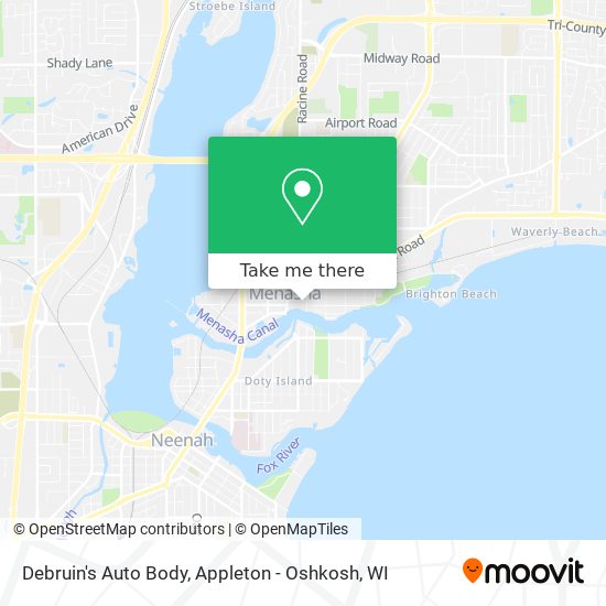Mapa de Debruin's Auto Body