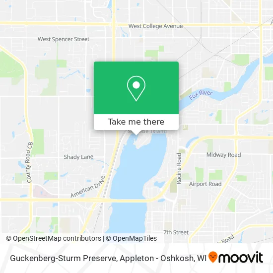 Guckenberg-Sturm Preserve map