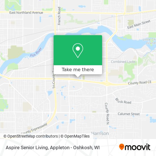 Mapa de Aspire Senior Living