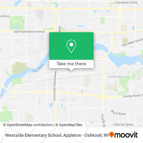Mapa de Westside Elementary School
