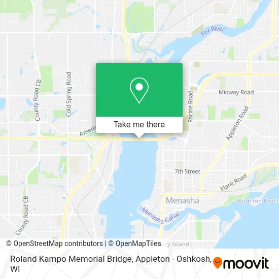 Roland Kampo Memorial Bridge map