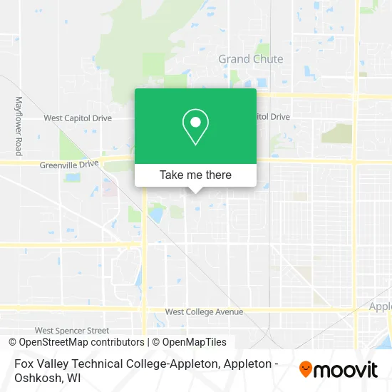 Fox Valley Technical College-Appleton map