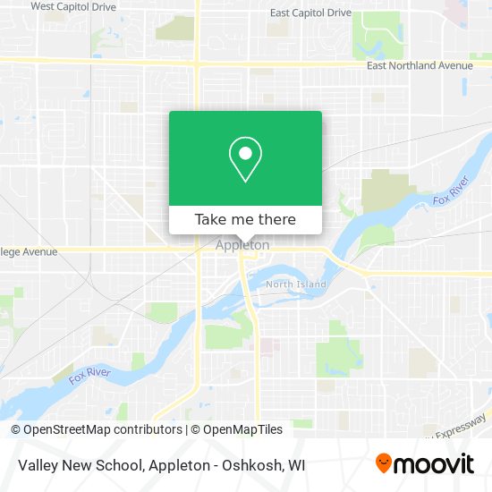 Valley New School map
