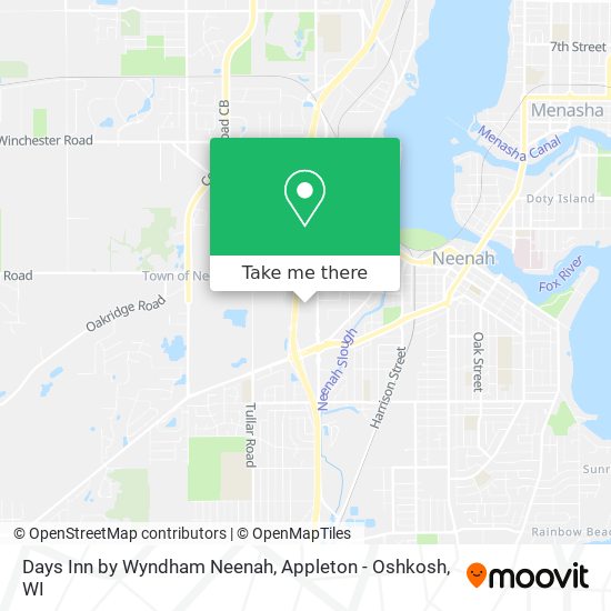 Mapa de Days Inn by Wyndham Neenah