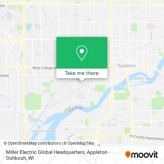 Miller Electric Global Headquarters map