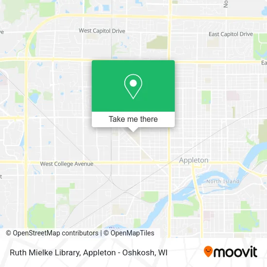 Mapa de Ruth Mielke Library