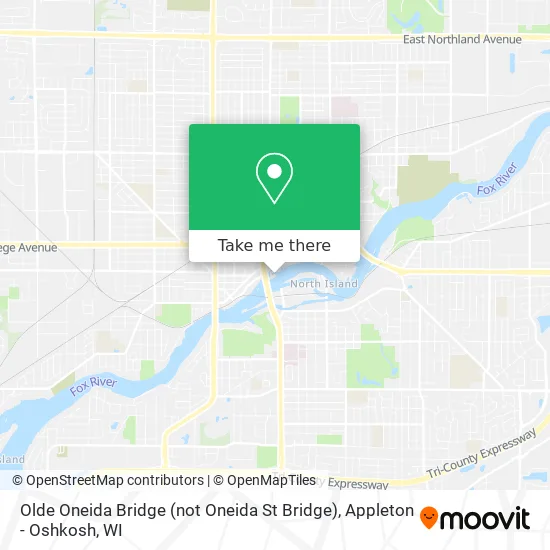 Olde Oneida Bridge (not Oneida St Bridge) map