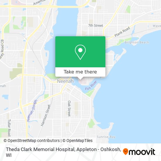 Theda Clark Memorial Hospital map