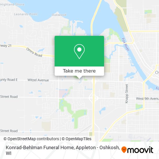 Konrad-Behlman Funeral Home map