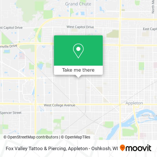 Mapa de Fox Valley Tattoo & Piercing