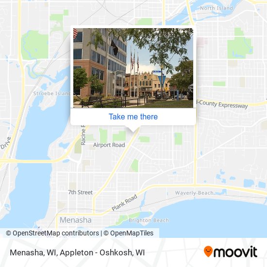 Menasha, WI map