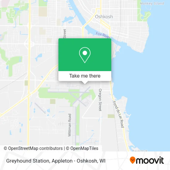 Mapa de Greyhound Station