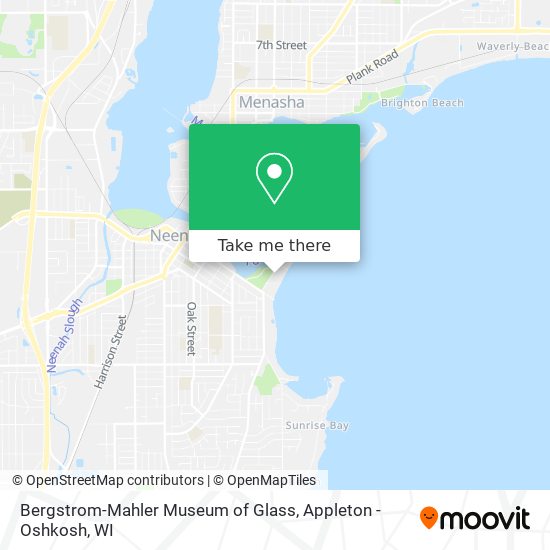Bergstrom-Mahler Museum of Glass map