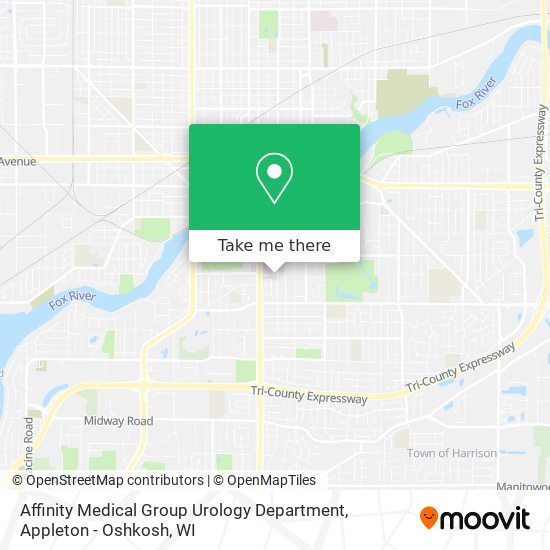 Mapa de Affinity Medical Group Urology Department