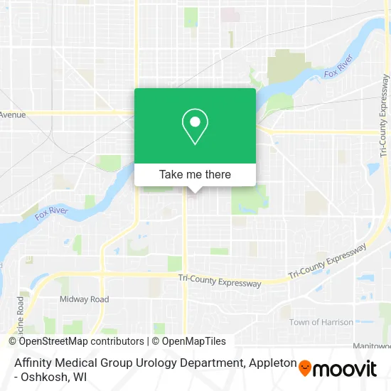 Affinity Medical Group Urology Department map