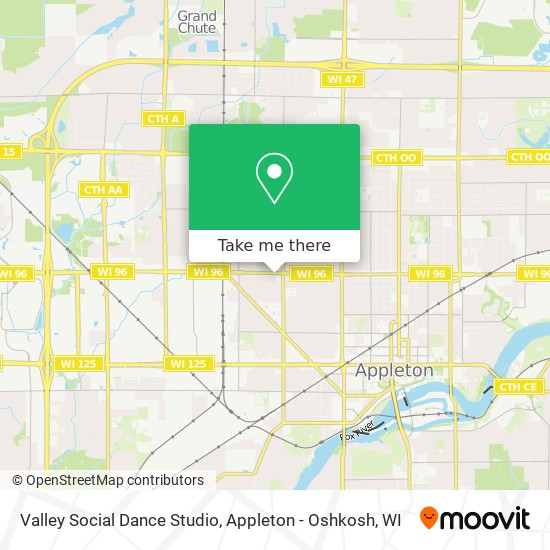 Valley Social Dance Studio map