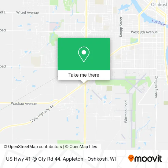 Mapa de US Hwy 41 @ Cty Rd 44