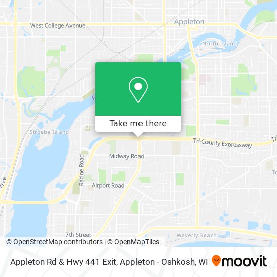 Mapa de Appleton Rd & Hwy 441 Exit