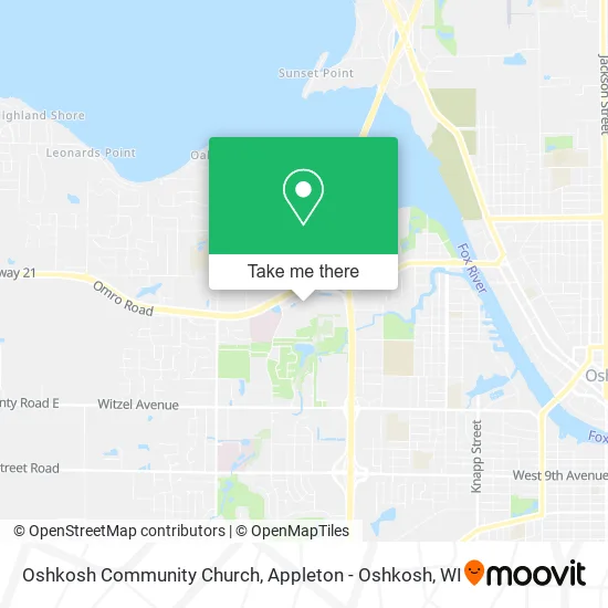 Mapa de Oshkosh Community Church