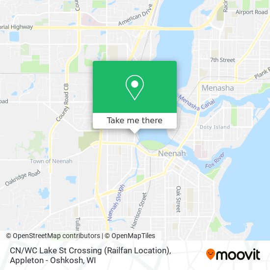 CN / WC Lake St Crossing (Railfan Location) map