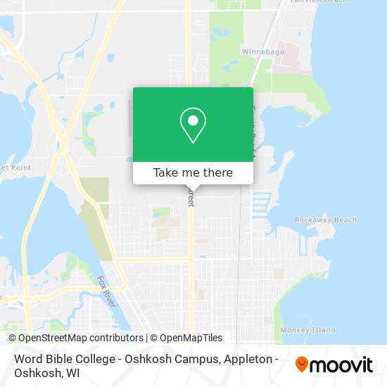 Mapa de Word Bible College - Oshkosh Campus