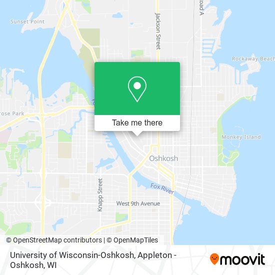 University of Wisconsin-Oshkosh map