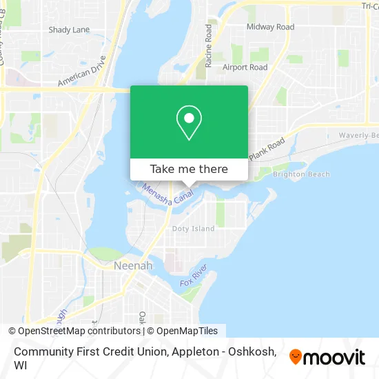 Community First Credit Union map