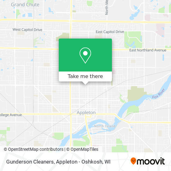 Gunderson Cleaners map