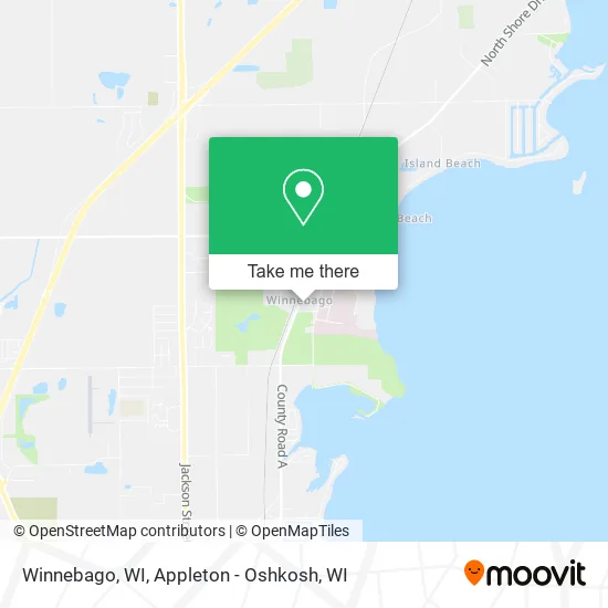 Winnebago, WI map