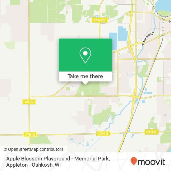 Apple Blossom Playground - Memorial Park map