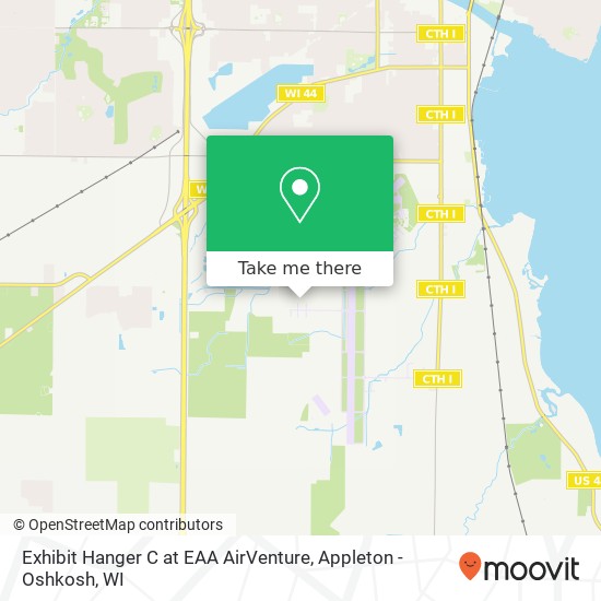 Mapa de Exhibit Hanger C at EAA AirVenture