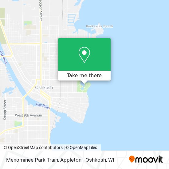 Menominee Park Train map